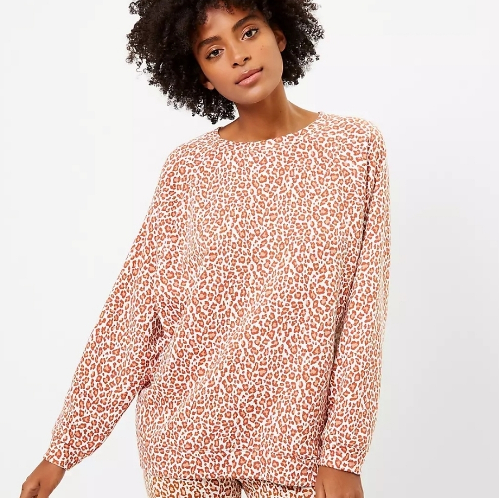 Lou & Grey Animal Print Sweater